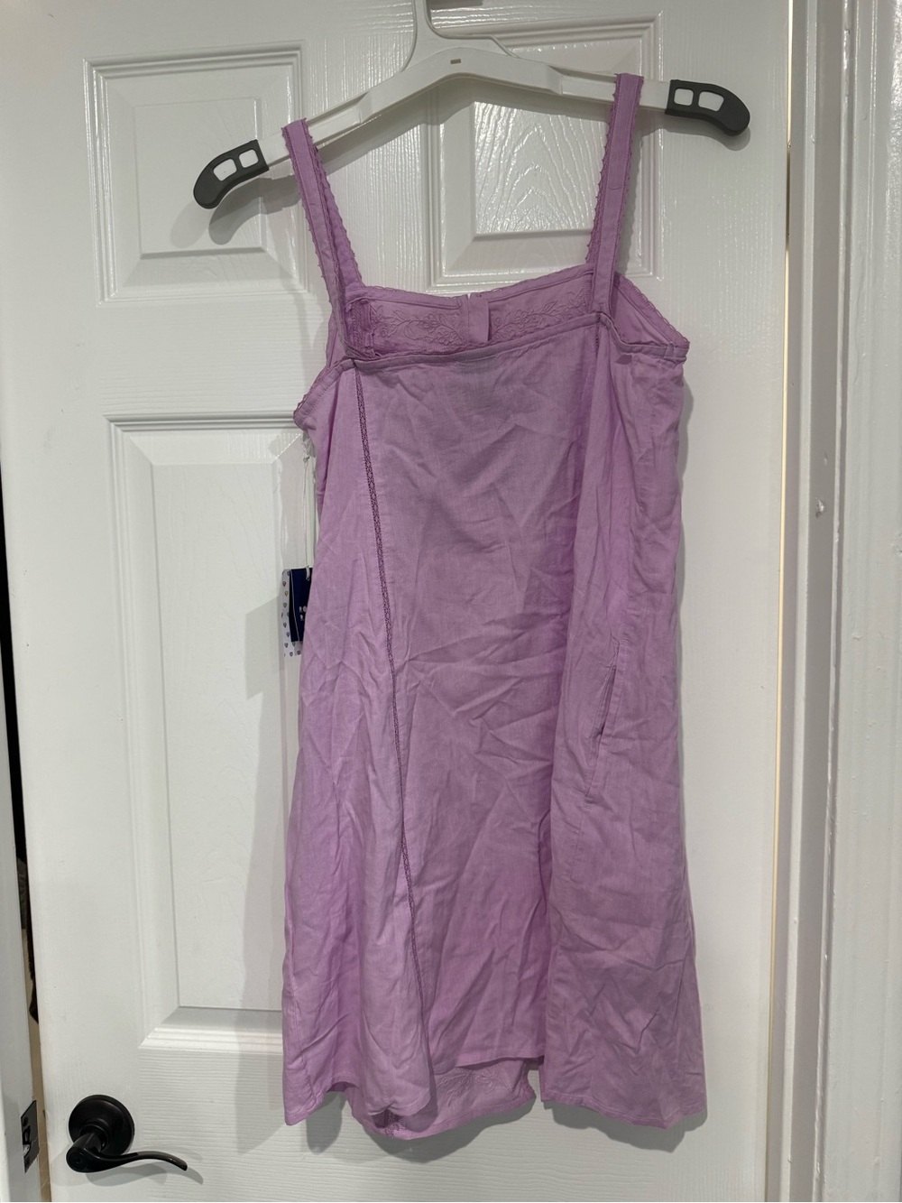 Women's Embroidered Slip Sleep Dress Lavender - Roller Rabbit XS NWT - Picture 9 of 11